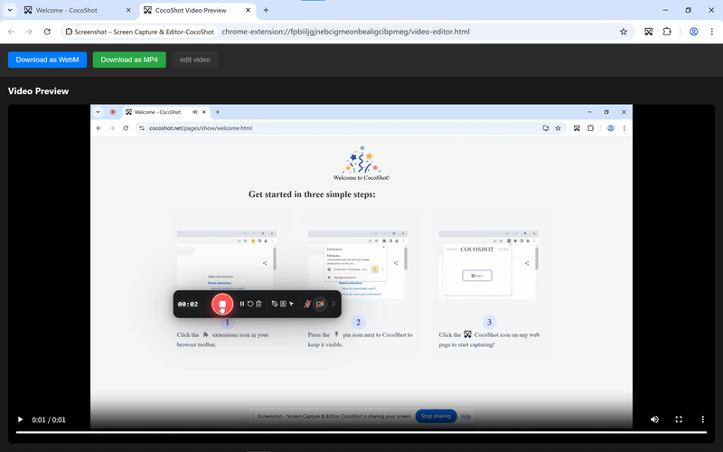 CocoShot Screen Recorder Preview